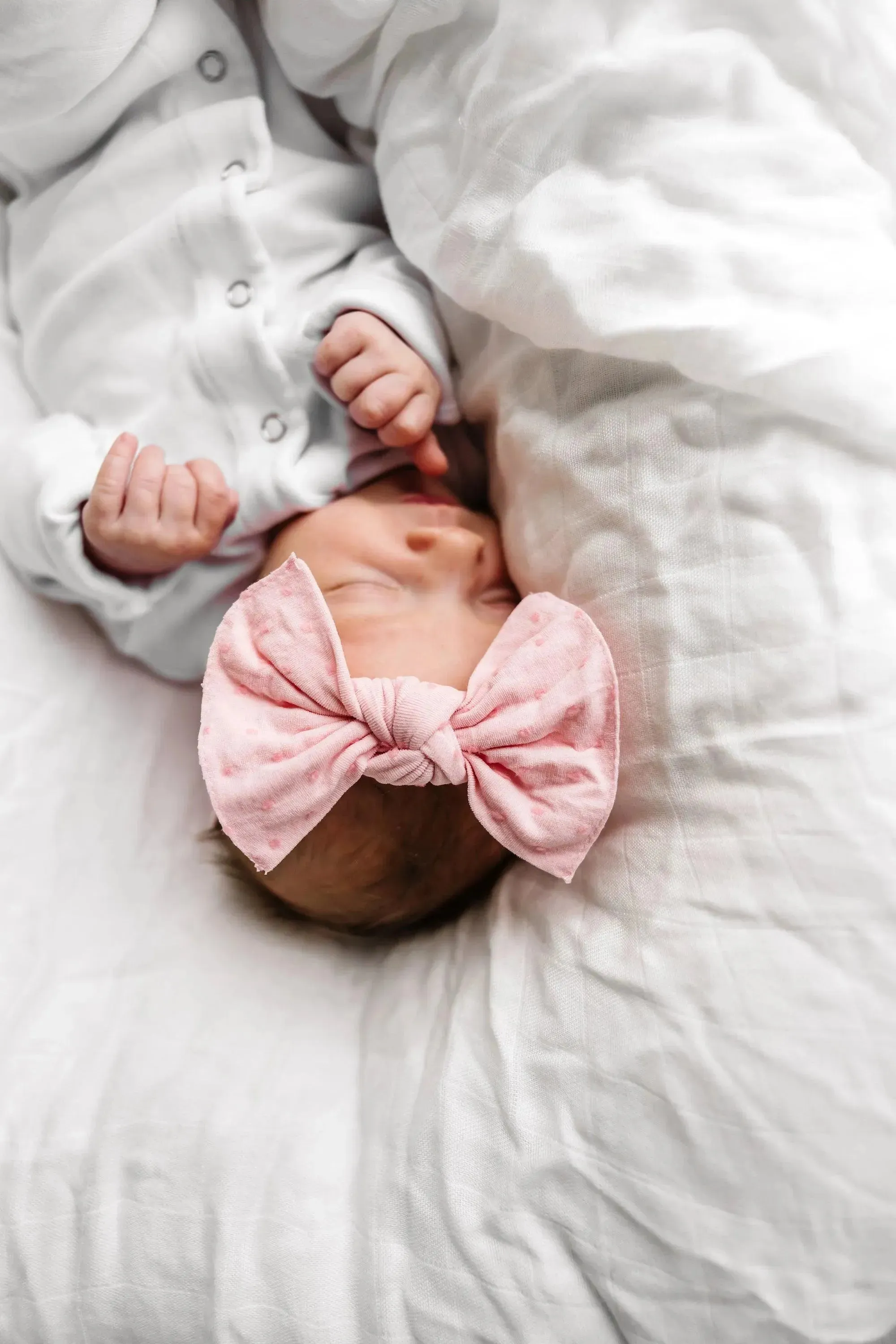 PATTERNED SHABBY KNOT: pink / pink dot - Image 3