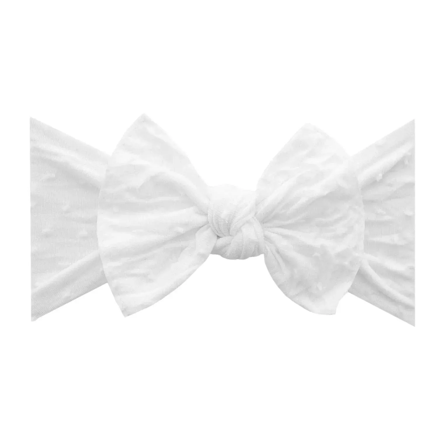 PATTERNED SHABBY KNOT: white dot
