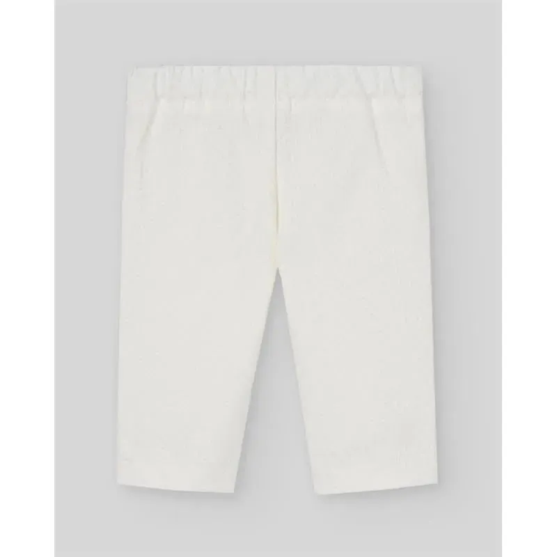 Paz Rodriguez - Baby Boy Pants & Blouse Set, Cream/Beige - Image 5