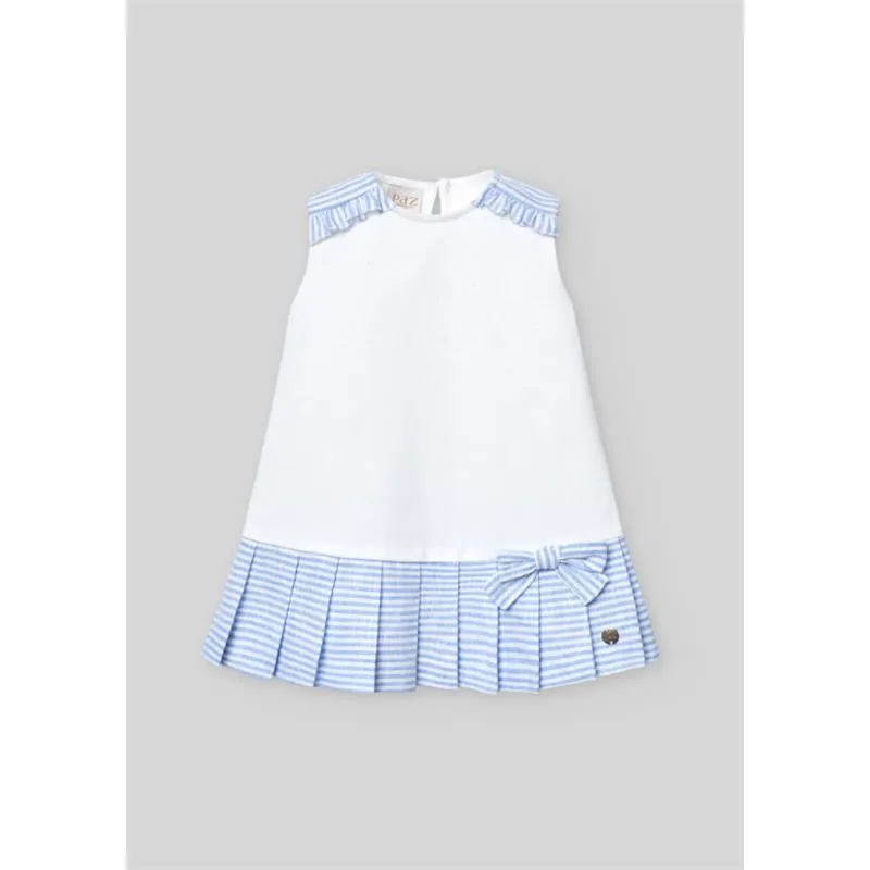 Paz Rodriguez - Baby Girl Knit Newborn Dress Dorna, White