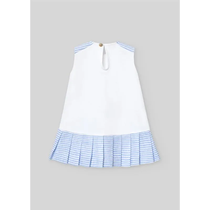 Paz Rodriguez - Baby Girl Knit Newborn Dress Dorna, White - Image 2