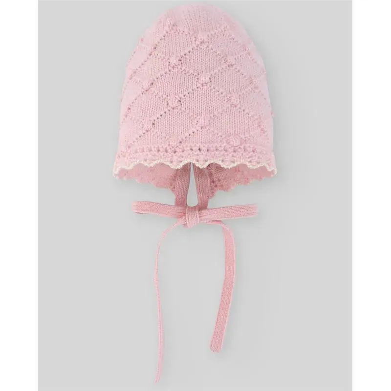 Paz Rodriguez - Baby Knit Newborn Bonnet, Chalk Pink