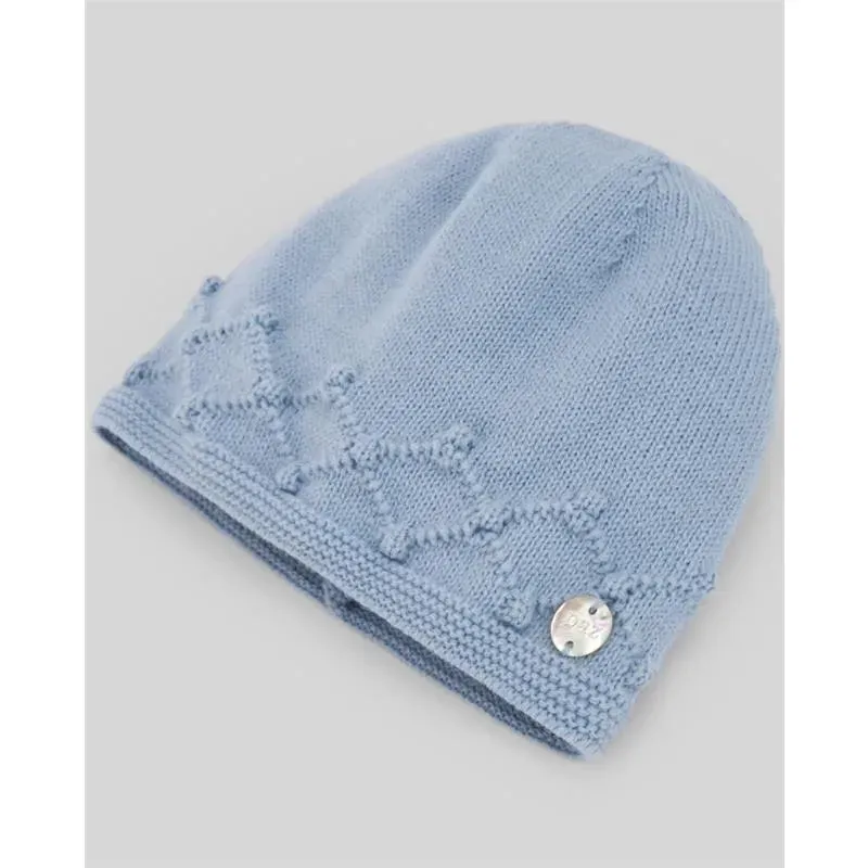 Paz Rodriguez - Baby Knit Newborn Hat, Chalk Blue - Image 2