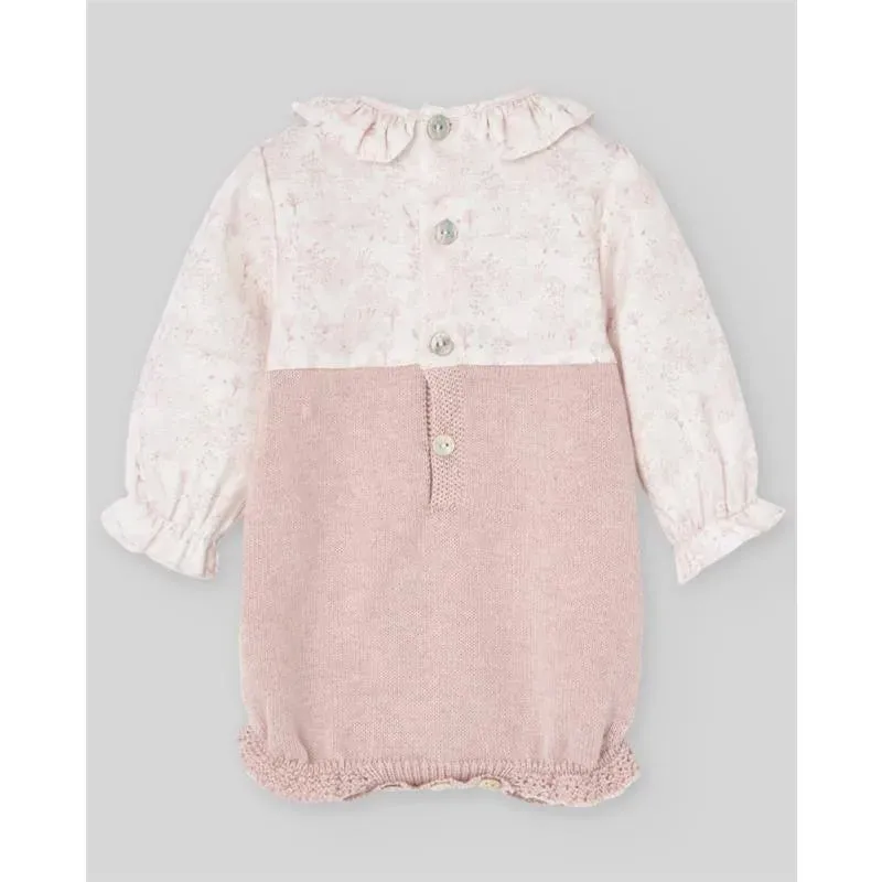 Paz Rodriguez - Baby Knit Newborn Romper Hadas, Powder Pink - Image 2