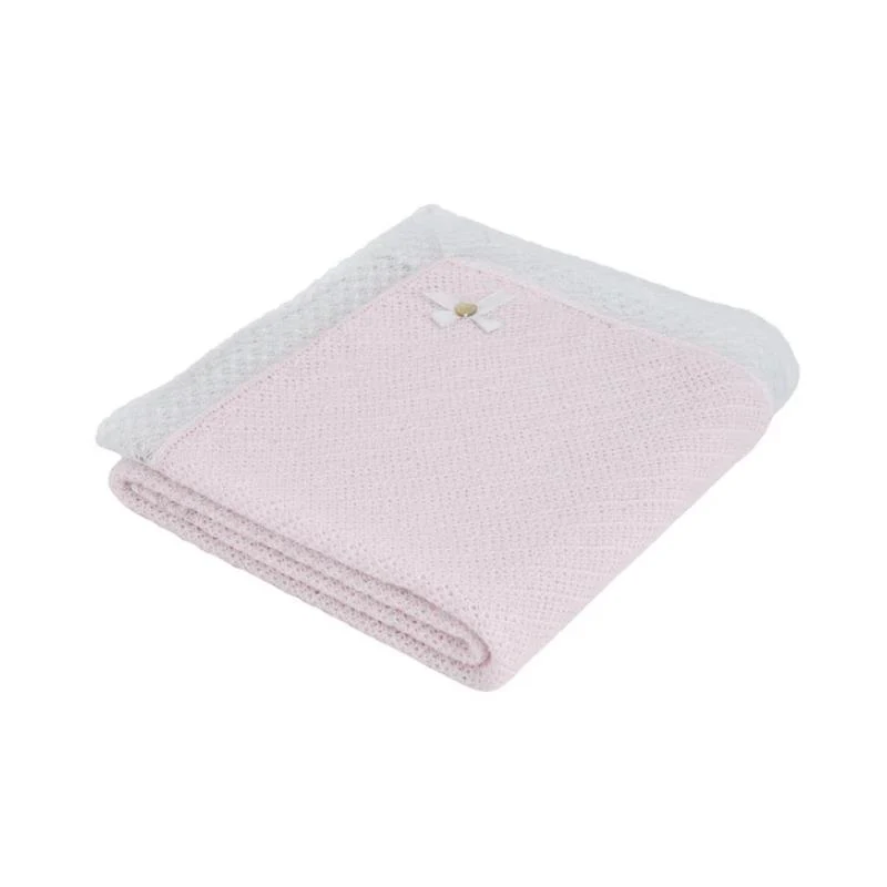 Paz Rodriguez Blanket Alaia Chalk Pink/White