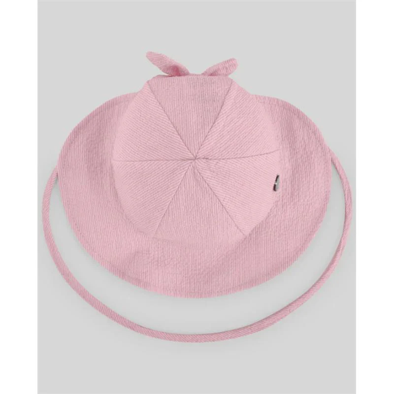 Paz Rodriguez Hat Seersucker Niña Candy, Chalk Pink - Image 2