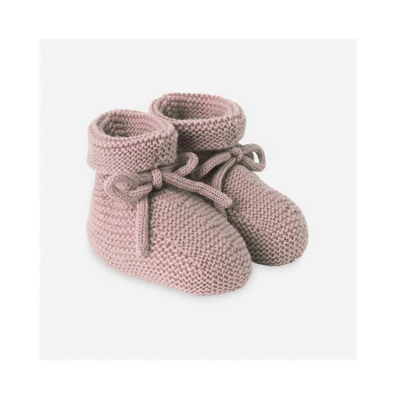 Paz Rodriguez - Knit Newborn Booties Esencial Mauve