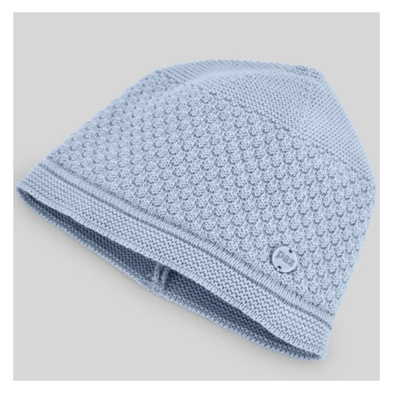 Paz Rodriguez Knit Newborn Hat Espuma, Sky Blue - Image 2