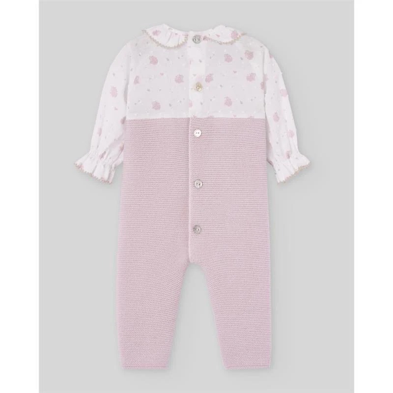 Paz Rodriguez - Knit Newborn Romper Erizos Mauve - Image 2