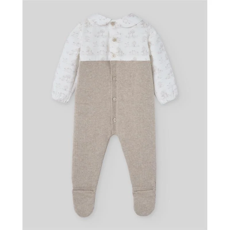 Paz Rodriguez - Knit Newborn Romper Pony, Ligth Brown - Image 2