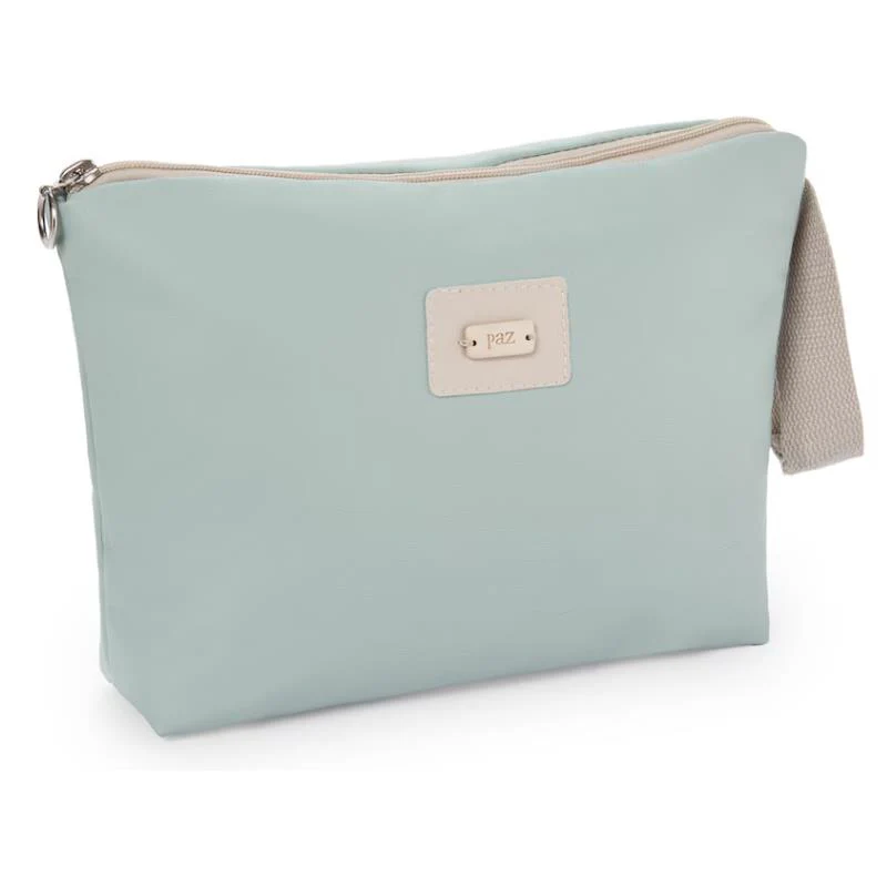 Paz Rodriguez Neceser Woven Faux Leather Momo Polipiel (30X8x22h), Blue Cloud