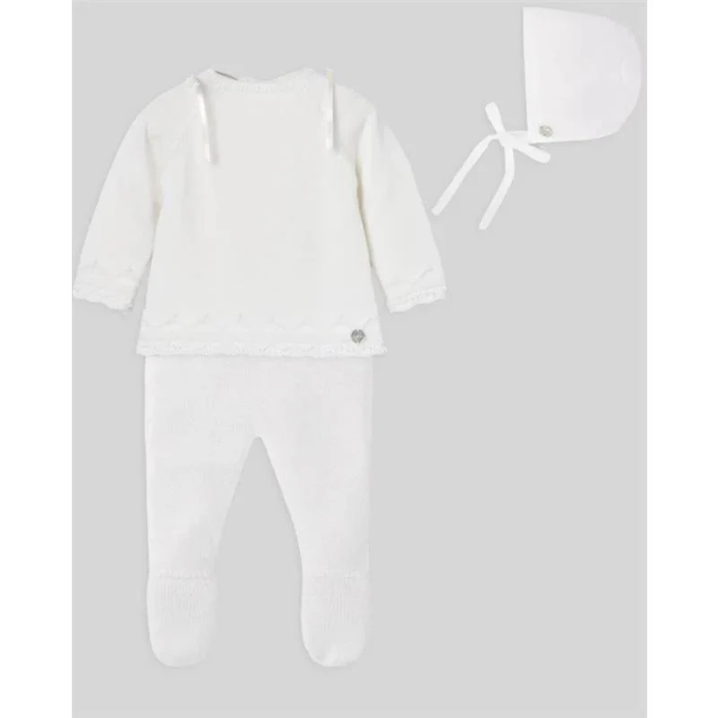 Paz Rodriguez Take Me Home Regalo Sweater, Leggin & Hat, Cream/Cream