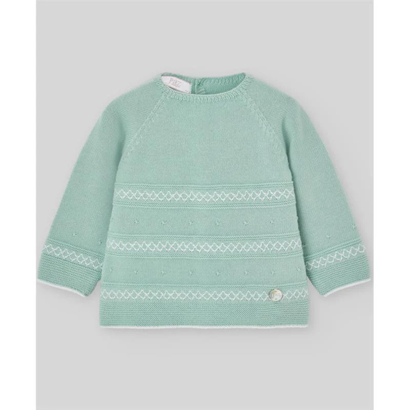 Paz Rodriguez Take Me Home Sweater & Leggin Cauce, White/Chalk Blue - Image 2