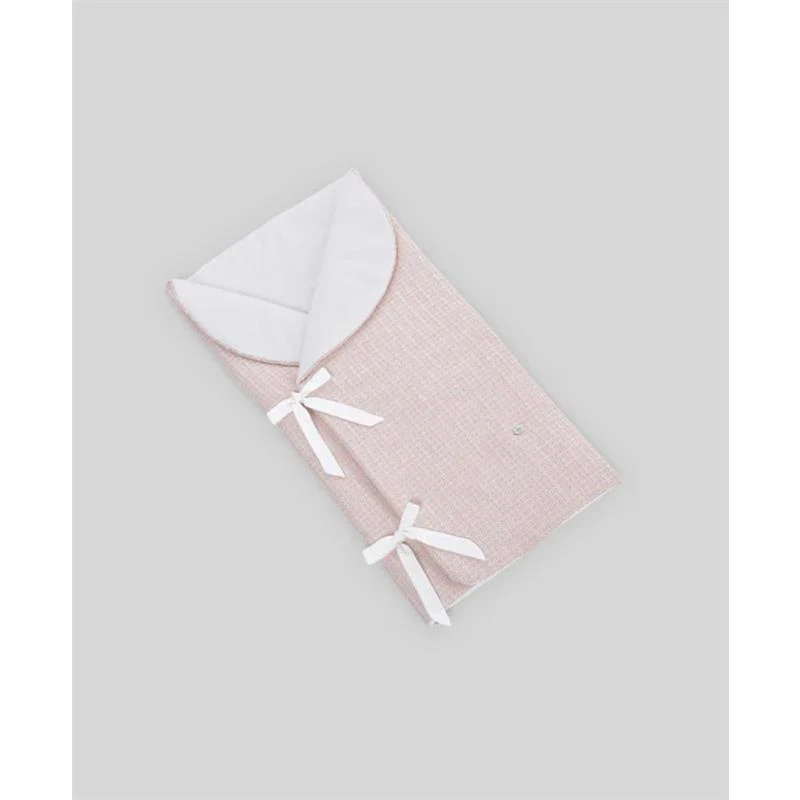 Paz Rodriguez Woven Newborn Baby Nest Elisa, Misty Pink