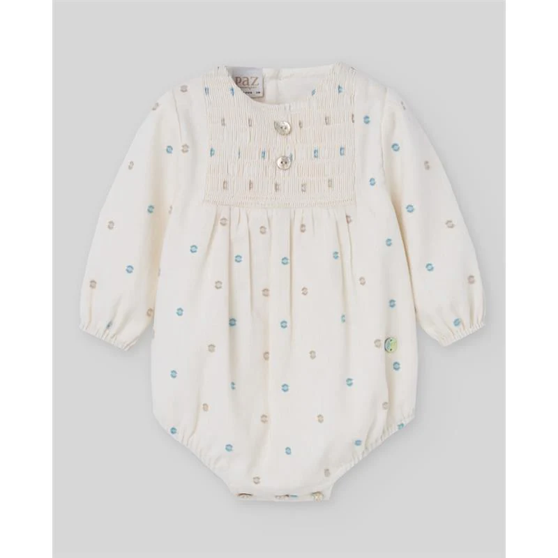 Paz Rodriguez - Woven Newborn Romper Koala, Dutch Blue