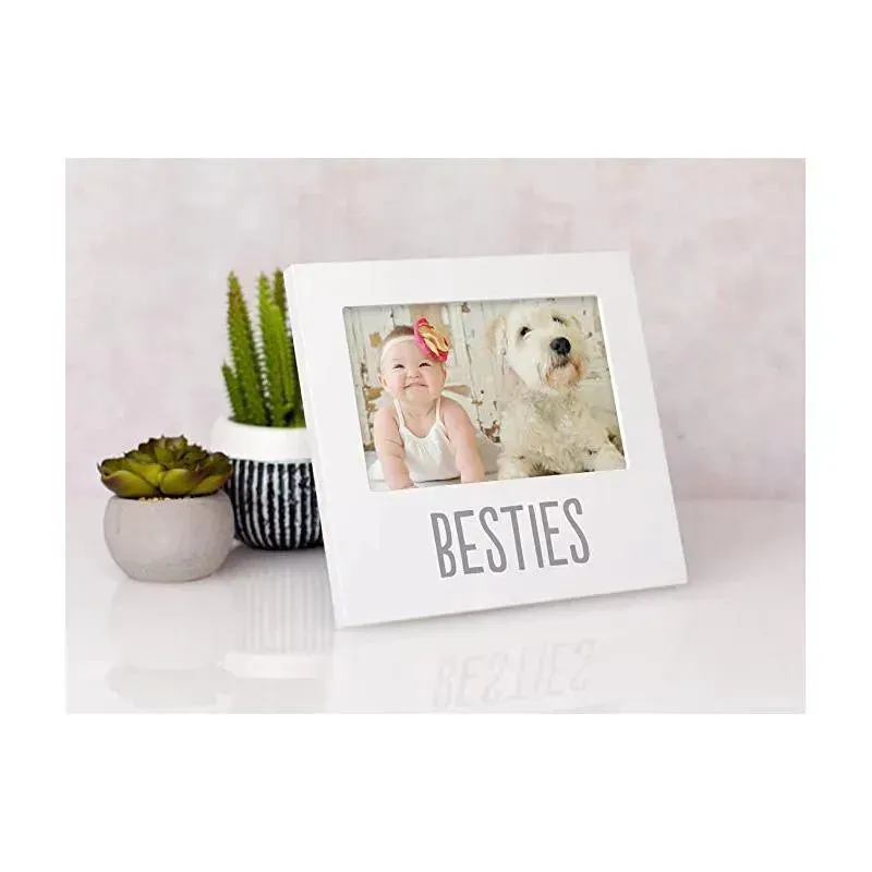 Pearhead - Baby and Friend Besties Frame, White 4x6 - Image 3