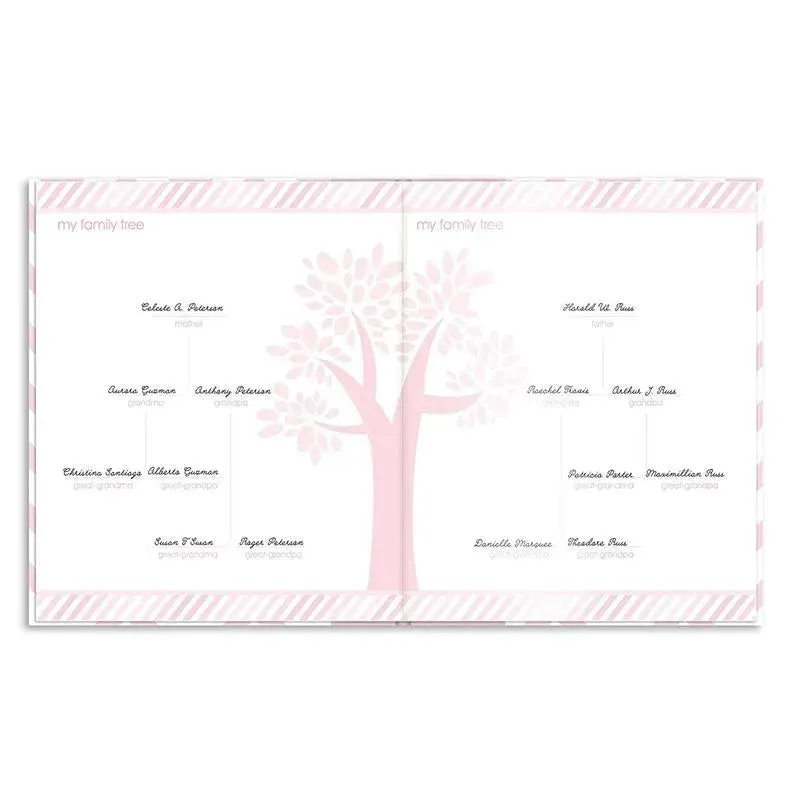 Pearhead Baby First 5 Years Memory Book with Safe Ink Pad - Pink - Image 10