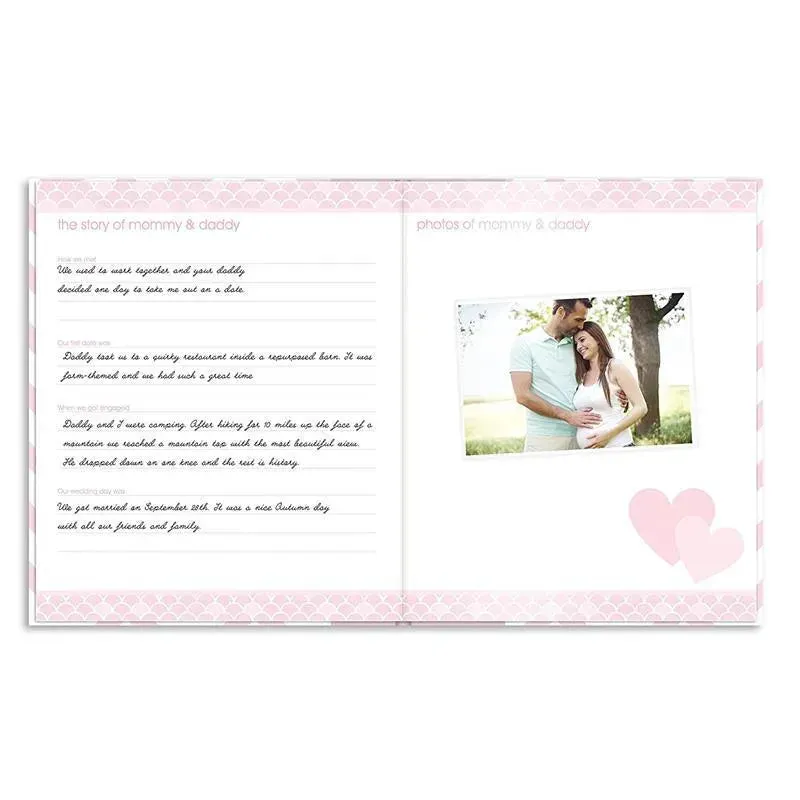 Pearhead Baby First 5 Years Memory Book with Safe Ink Pad - Pink - Image 7