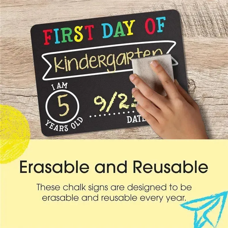 Pearhead Baby - First and Last Day Chalkboard Signs, Reusable And Erasable Chalkboard - Image 5