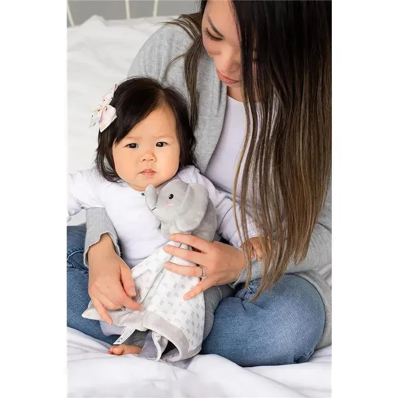 Pearhead Baby - Security Blanket, Snuggle Toy Stuffed Animal, Gray Elephant Lovey - Image 6