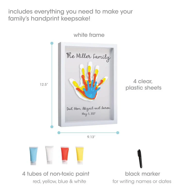 Pearhead - Clear Family Print Frame And Paint Kit - Image 2