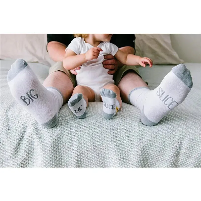 Pearhead Daddy & Me Matching Pizza Sock Set - Image 4