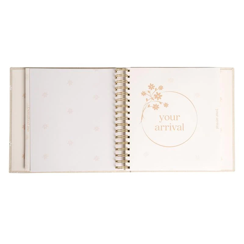 Pearhead - Daisy Linen Baby Book, Memory Book - Image 5
