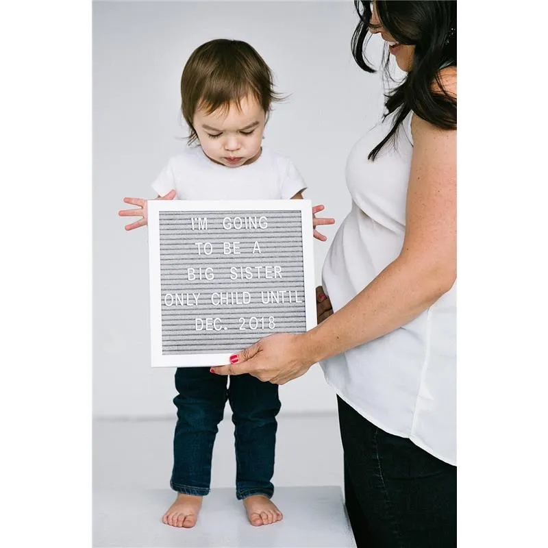 Pearhead - Felt 10X10 Letterboard Set, Gray - Image 4