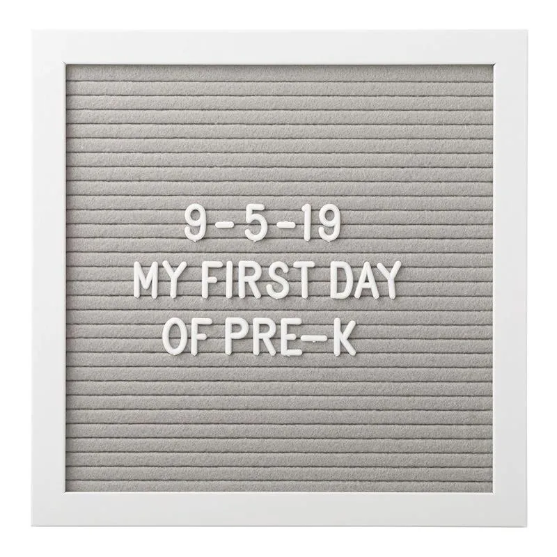 Pearhead - Felt 10X10 Letterboard Set, Gray - Image 9