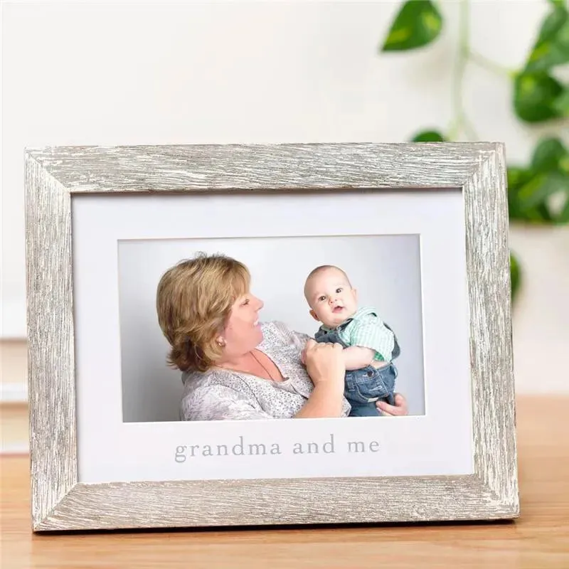 Pearhead Grandma And Me Frame, Grandmother Gift, Rustic Frame Me & Grandma Gift - Image 3