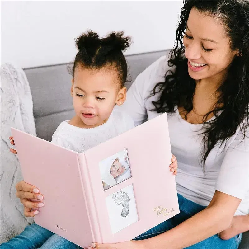 Pearhead - Linen Baby Memory Book and Clean-Touch Ink Pad - Image 4