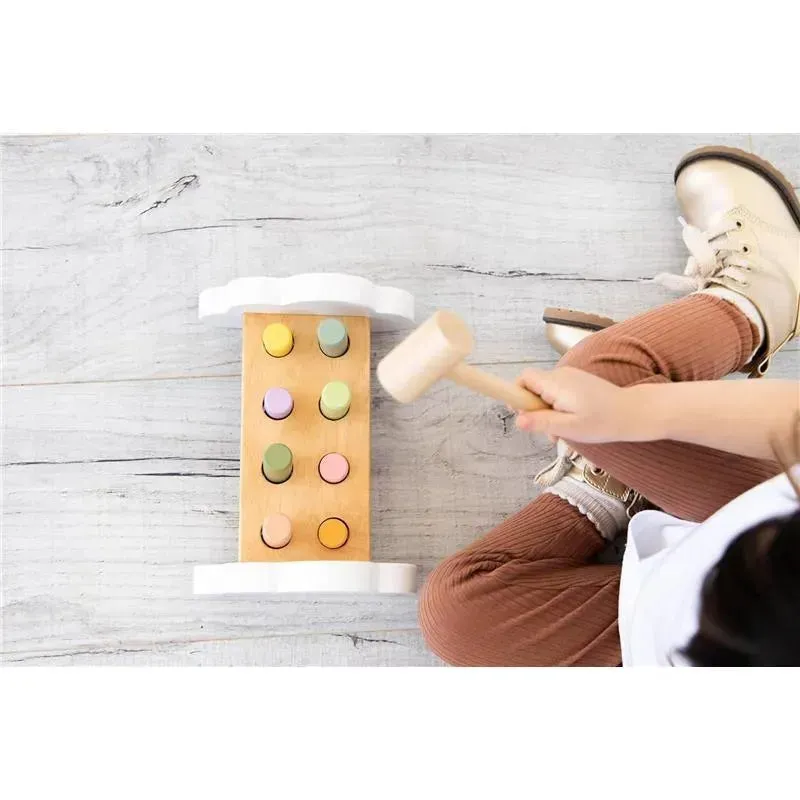Pearhead - Montessori Hammer Bench Toy, Pounding and Hammering Wooden Toy for Ages 1+ Years - Image 10