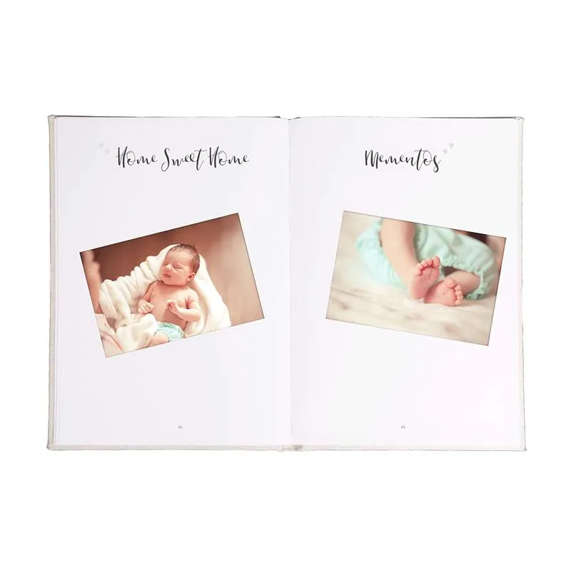 Pearhead - My Little Bump Linen Pregnancy Journal, Ivory - Image 5