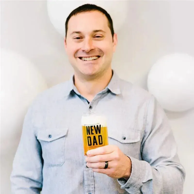 Pearhead - New Dad Beer Glass - Image 3