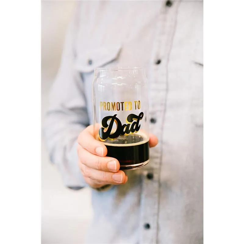 Pearhead - Promoted To Dad Beer Glass, Father's Day Gift - Image 3