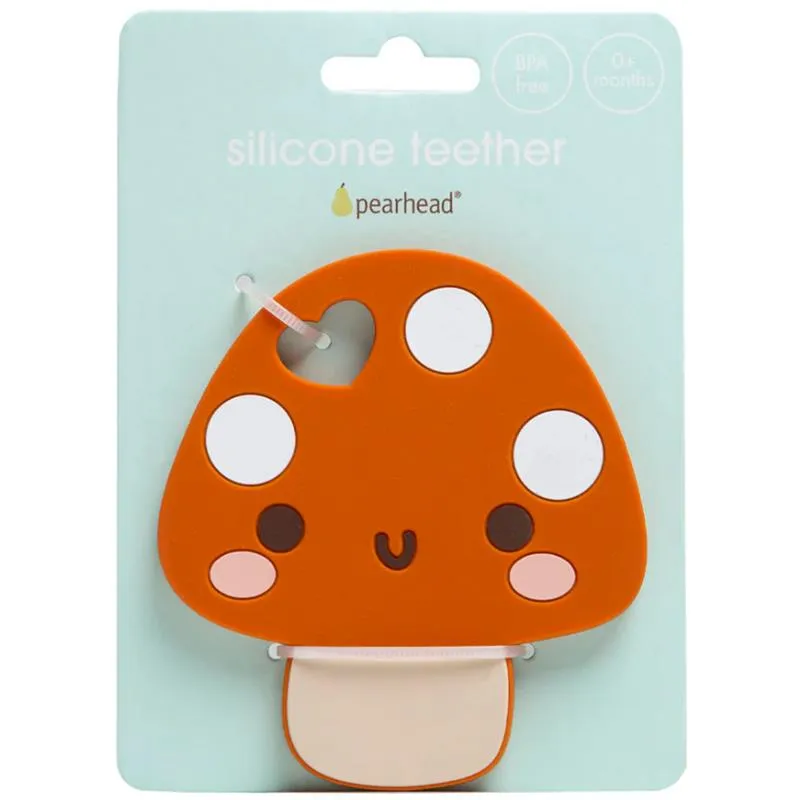 Pearhead - Silicone Teether Bpa Free, Mushroom - Image 5