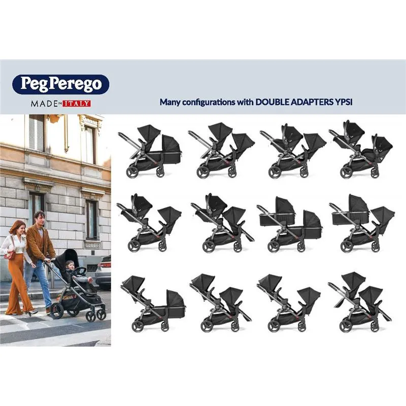 Peg-Perego Agio - Ypsi/Z4 Double Adapter Upper & Lower Adapters - Image 14