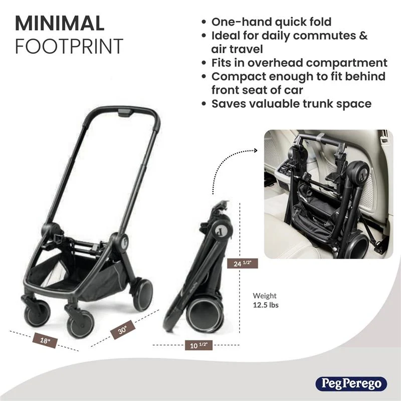Peg Perego - City Loop Infant Car Seat & Stroller Combo with Primo Viaggio 4-35 Urban Mobility Infant Car Seat - Image 2