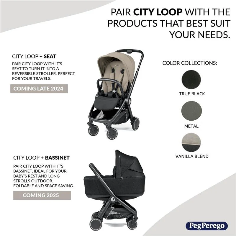 Peg Perego - City Loop Infant Car Seat & Stroller Combo with Primo Viaggio 4-35 Urban Mobility Infant Car Seat - Image 3