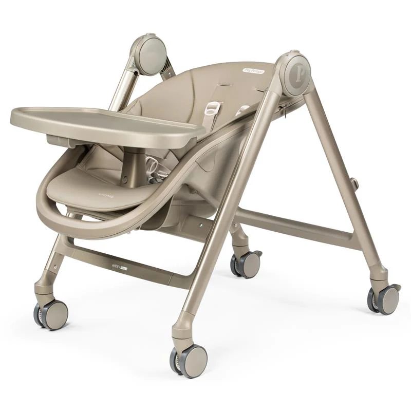 Peg-Perego - Living Grow with Baby Folding High Chair & Recliner, Space Sand - Image 4