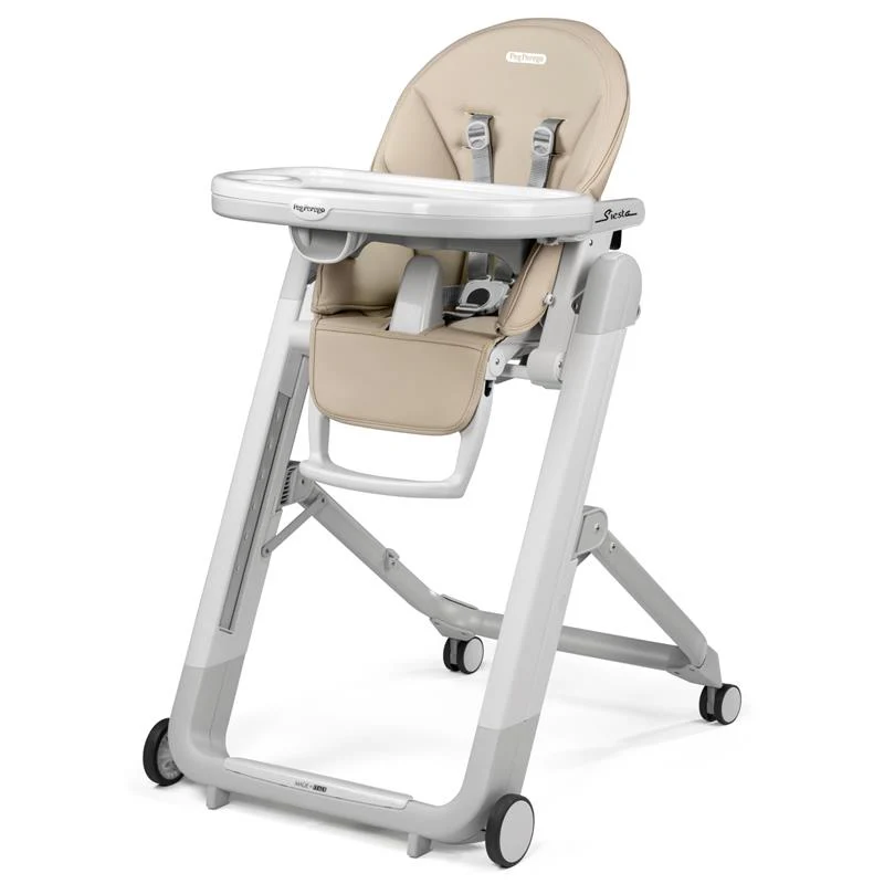 Peg-Perego - Siesta Grow with Baby Folding High Chair & Recliner, Astral (Beige)