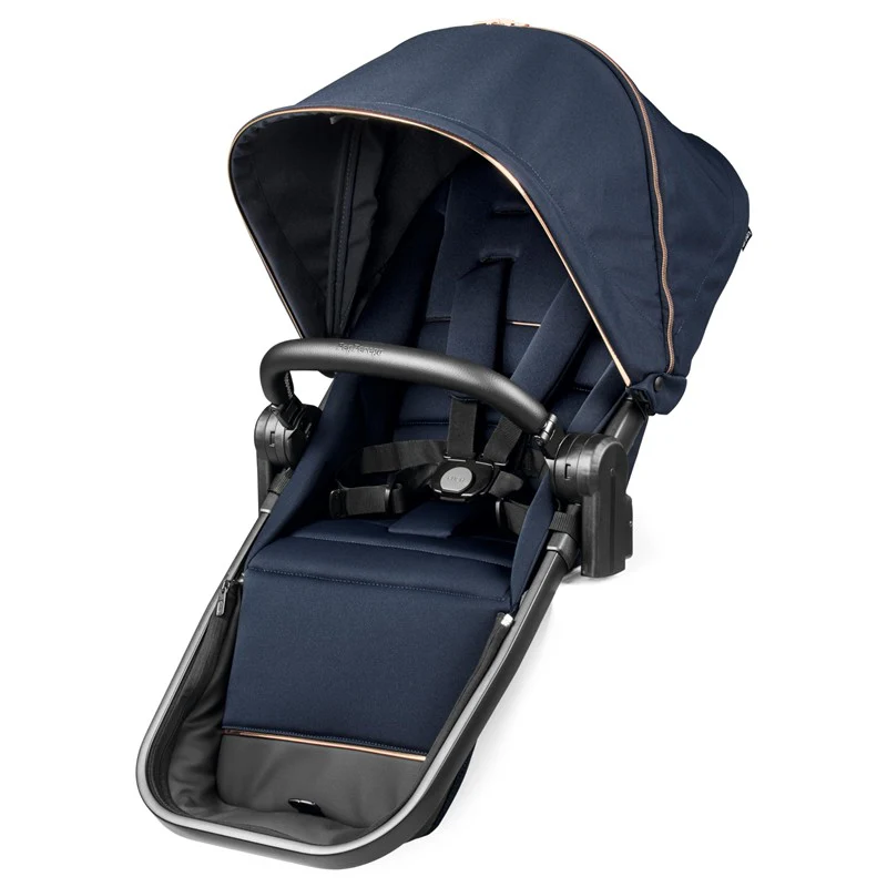 Peg Perego Ypsi – Compact Single to Double Stroller – Compatible with All Primo Viaggio Infant Car Seats & Ypsi Bassinets - Made in Italy - Blue Sh - Image 2