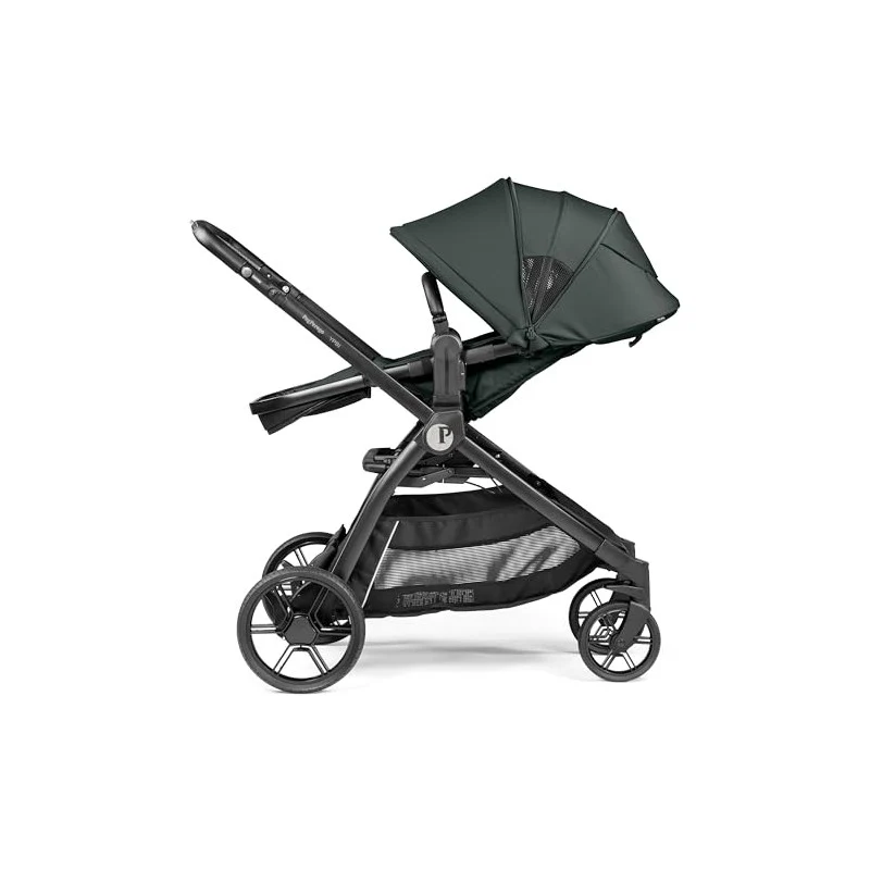 Peg Perego Ypsi Single to Double Stroller – Metal (Sage Green) - Image 4