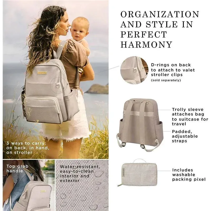Petunia - Sync Backpack, Grey Matte Cable Stitch - Image 3