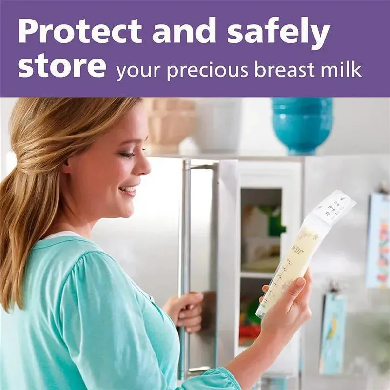Avent - 50Ct Breast Milk Storage Bags, 6Oz/180Ml - Image 5