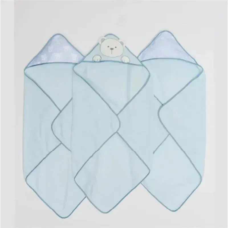 Piccolo Bambino - 3Pk Hooded Towel Blue