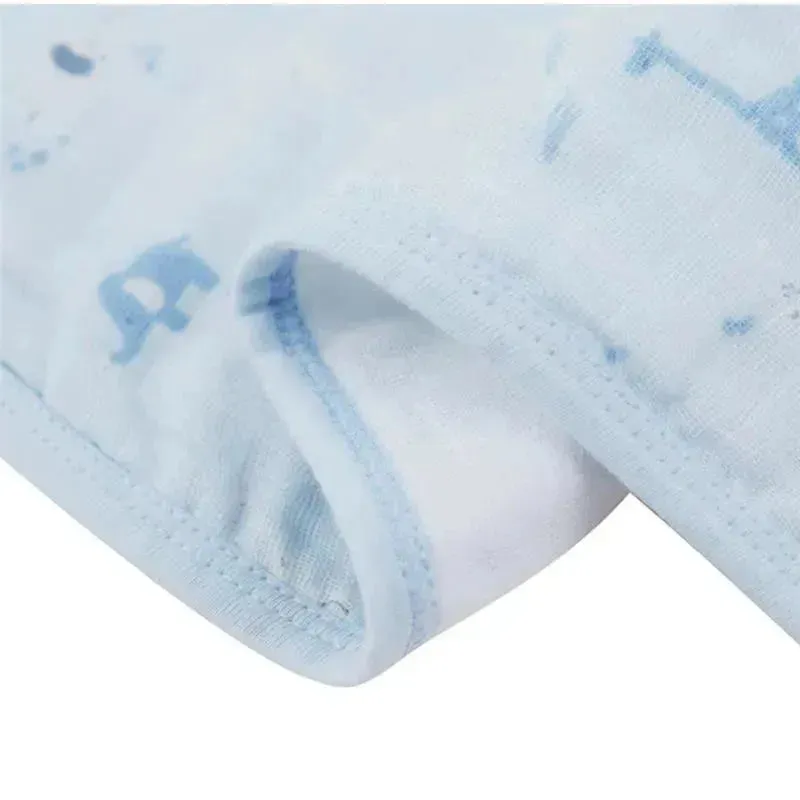 Piccolo Bambino - 3Pk Muslin Burp Cloth In Gift Box Blue - Image 3