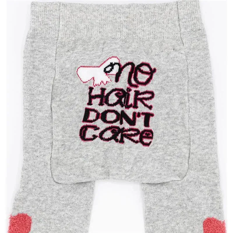 Piero Liventi Grey No Hair Don't Care Baby Girl Leggings - Image 4