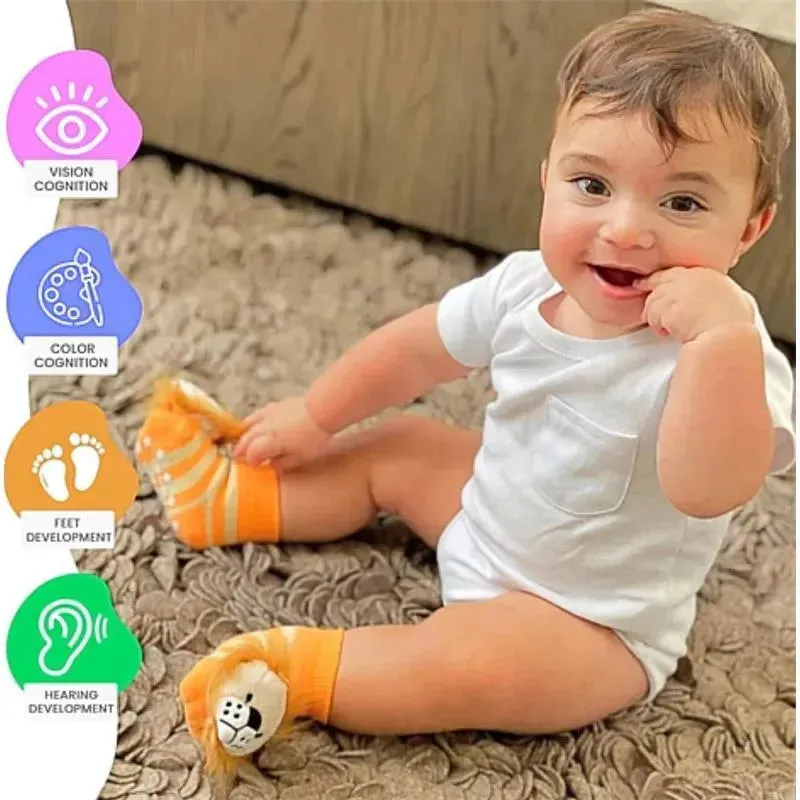Piero Liventi - Baby Cat Rattle Gripper Boogie Socks - Image 3
