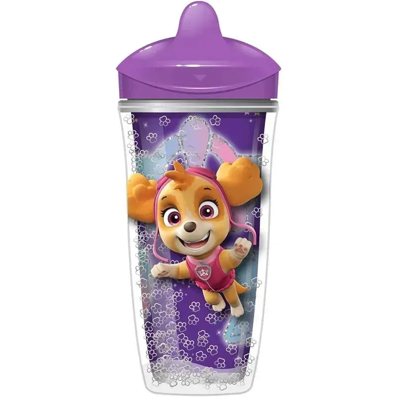 Playtex - Baby Sipsters Stage 3 PAW Patrol Sippy Cups, Spill-Proof, Leak-Proof, Insulated, Glitter, Girl, 9 Oz, 1 Count - Image 2